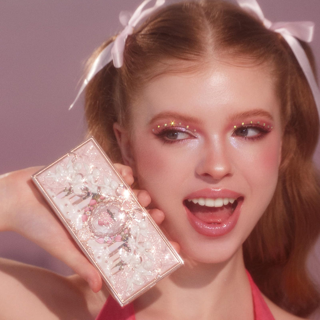 Flower Knows Strawberry Cupid Palette – Pink Matte & Shimmer 7-Shade Makeup Palette