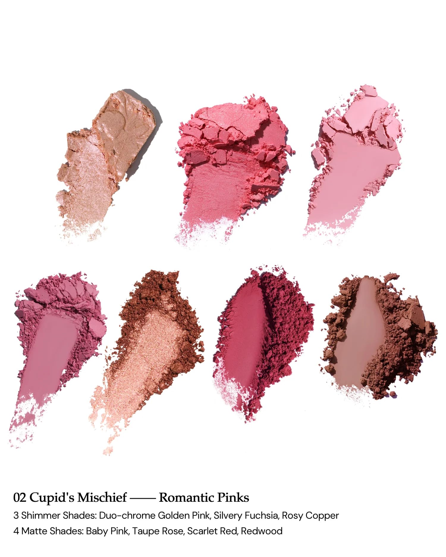 Flower Knows Strawberry Cupid Palette – Pink Matte & Shimmer 7-Shade Makeup Palette