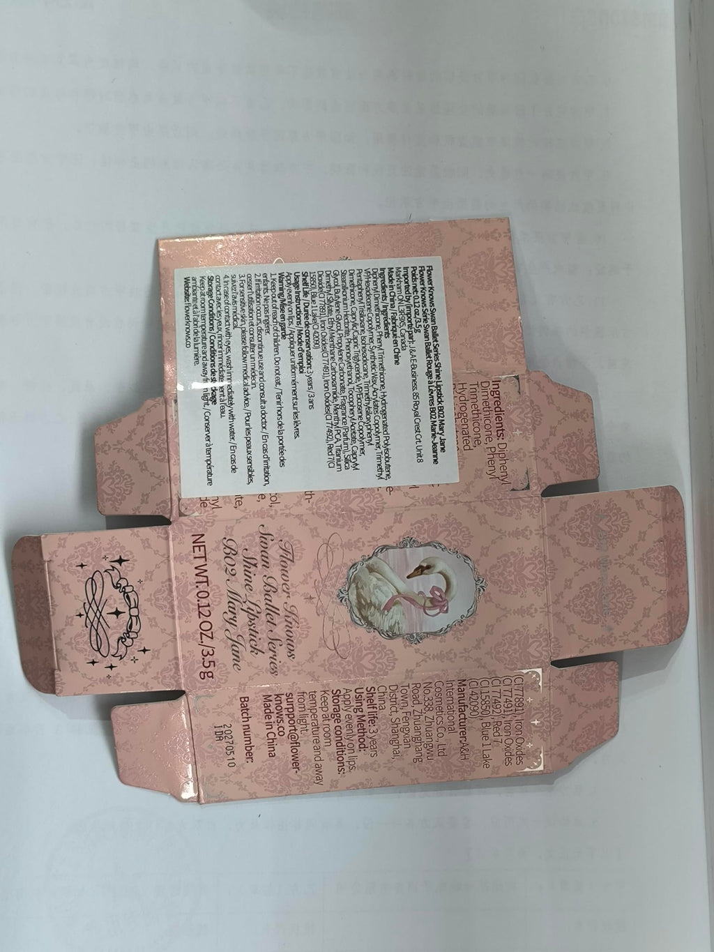 Flower Knows Swan Ballet Shine Lipstick & Hydrating Lip Gloss in Mary Jane Nude