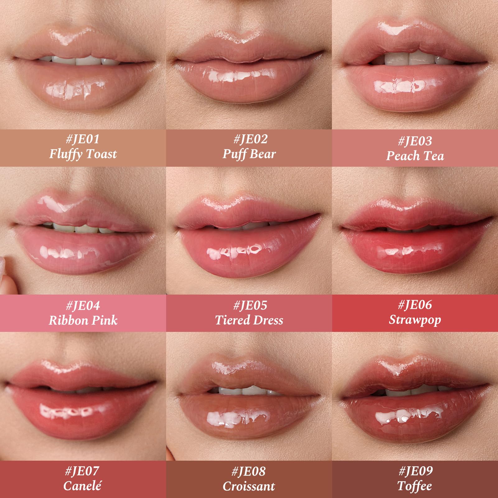 Flower Knows The Sweetie Bear Coating Lip Jelly Strawpop – Plush Pink Lip Gloss