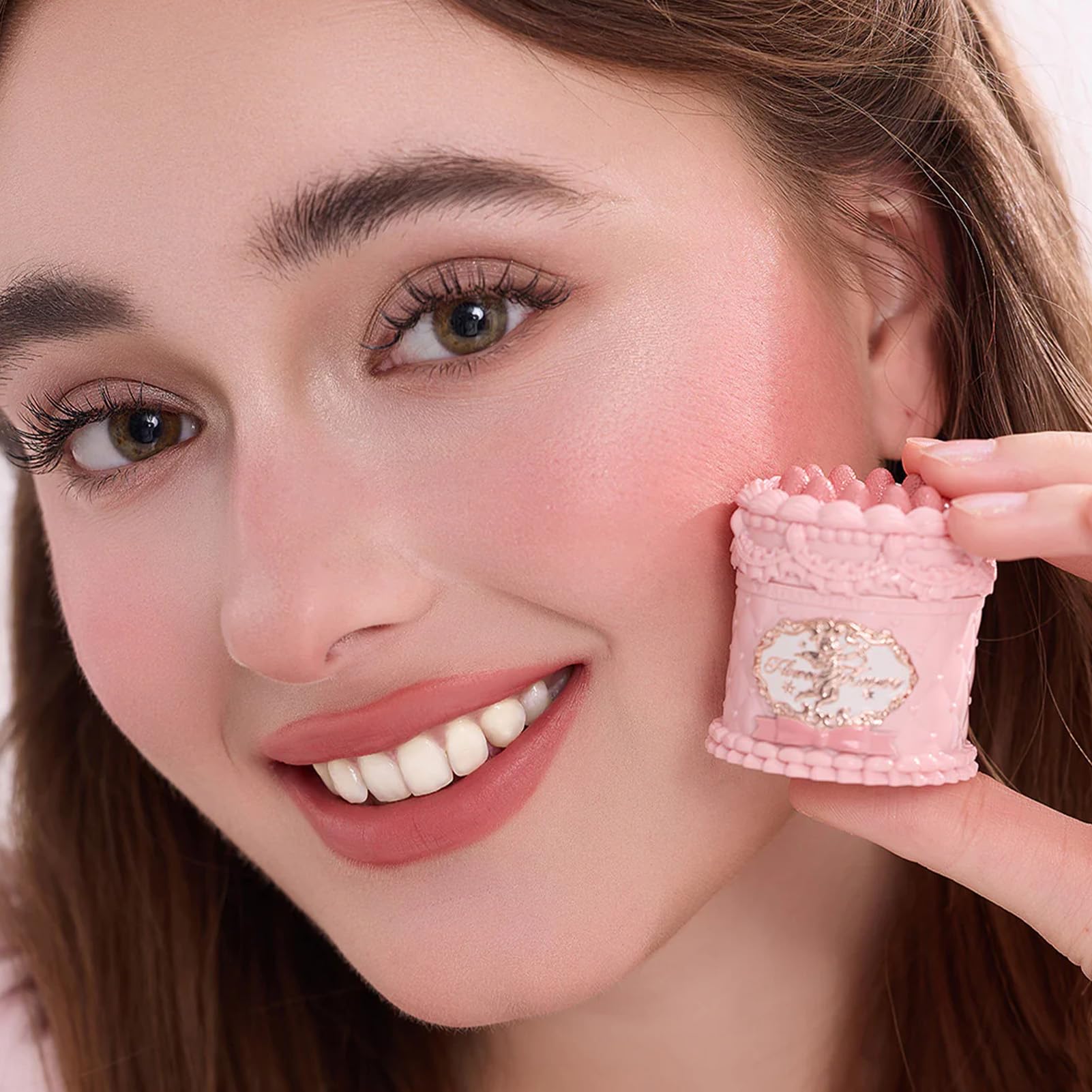 Flower Knows Strawberry Cupid Cake Lip Cream – Vanitea Soft Pink-Brown Matte Lipstick, 0.17 fl oz
