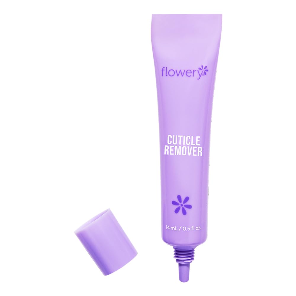 Flowery Cuticle Remover 2-in-1 Treatment | Softens & Removes Dead Skin | 0.5 oz