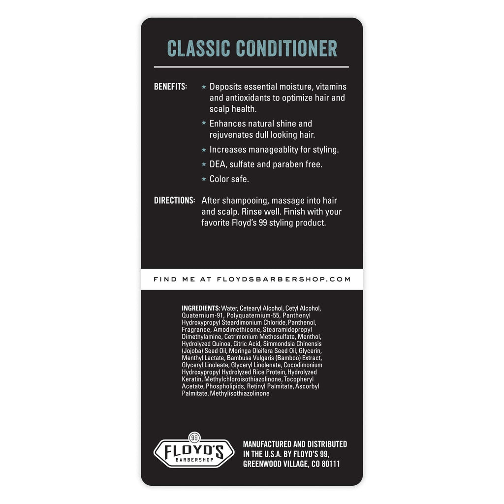 Floyd's 99 Classic Conditioner 33oz – Moisture, Shine & Scalp Care