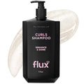 FLUX UP Curly Hair Shampoo – Hydrating, Sulfate-Free Frizz Control for Defined Curls – 17 fl oz