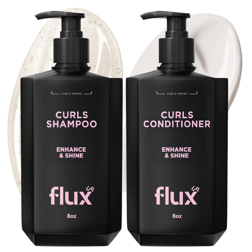 Flux Up Curly Hair Shampoo & Conditioner Set – Hydrating, Sulfate-Free Curl Care