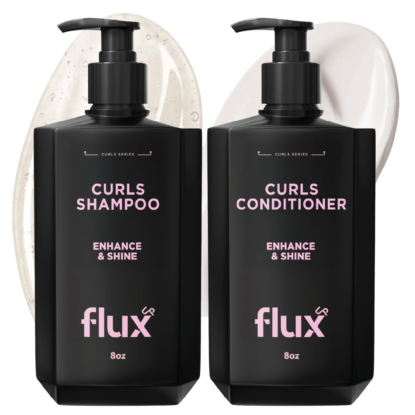 Flux Up Curly Hair Shampoo & Conditioner Set – Hydrating, Sulfate-Free Curl Care