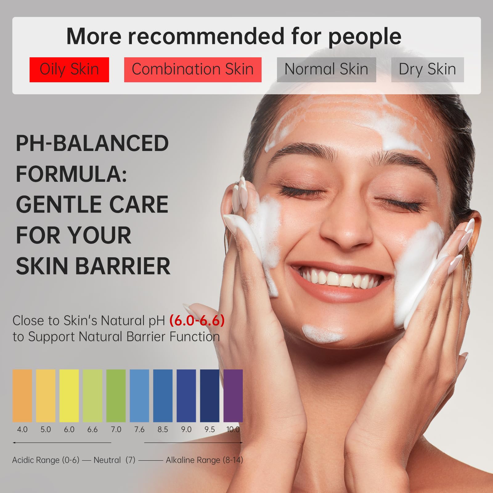 FLYLEAF Gentle Exfoliating Face Wash - Deep Pore Cleanser (2 Pack)