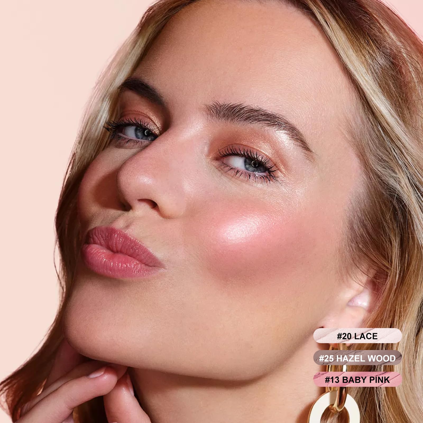 FOCALLURE 3 Pcs Cream Contour Sticks – Highlighter, Bronzer & Blush Kit | Lightweight, Non-Greasy, Long-Wear (Fair-Light)