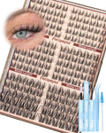 Focipeysa Fairy Lash Extension Kit – Bond & Seal, Wispy 10-16mm Clusters