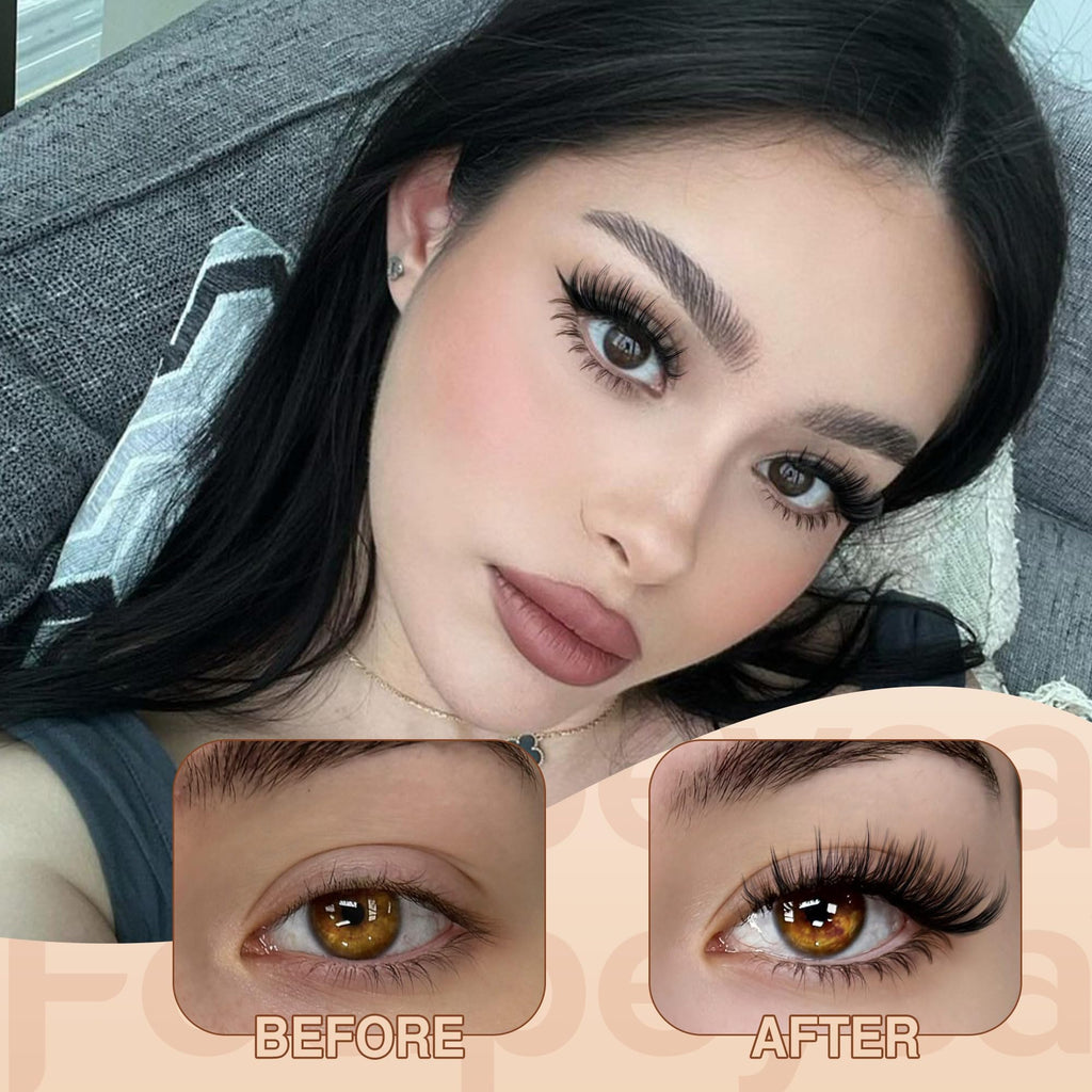 Focipeysa Manga Lash Clusters – DIY Anime Lashes, 330 Pcs (8-16mm)