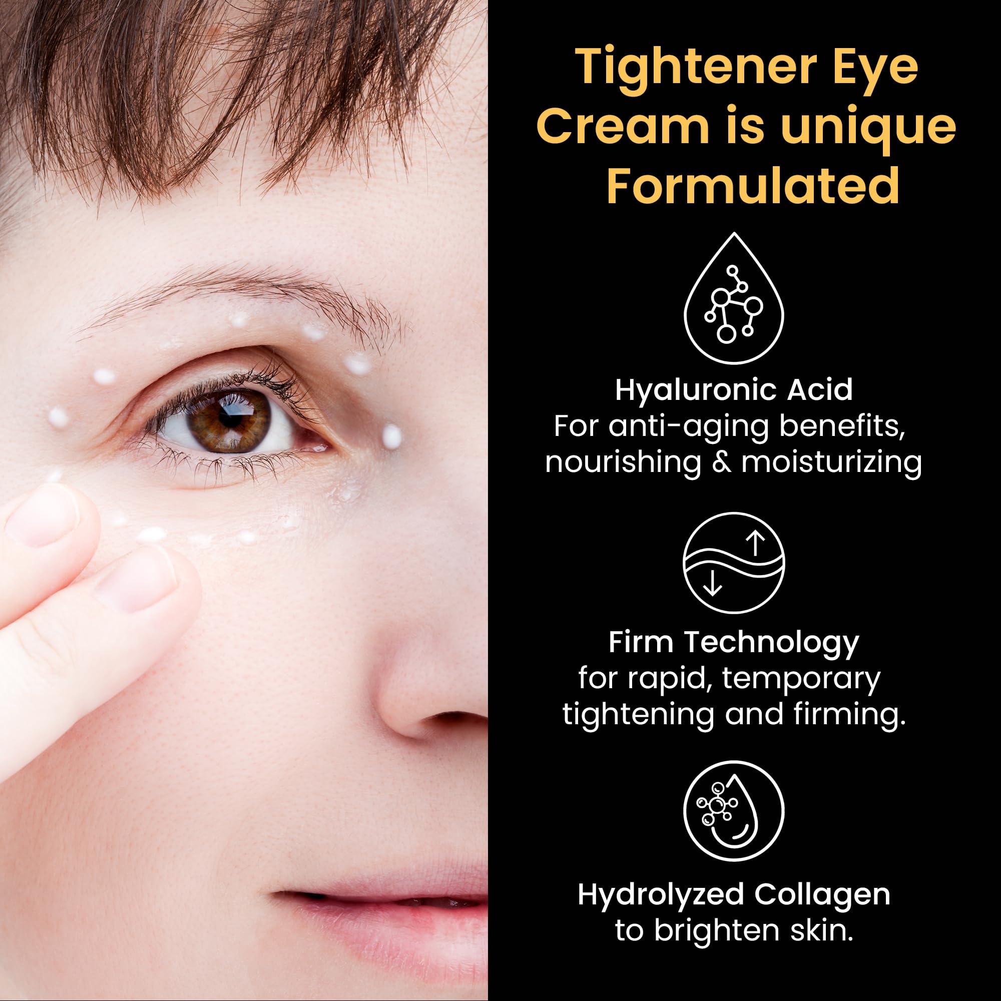 Foffreo Temporary Instant Eye Tightener Cream – Quick Under-Eye Bags, Dark Circles & Fine Lines