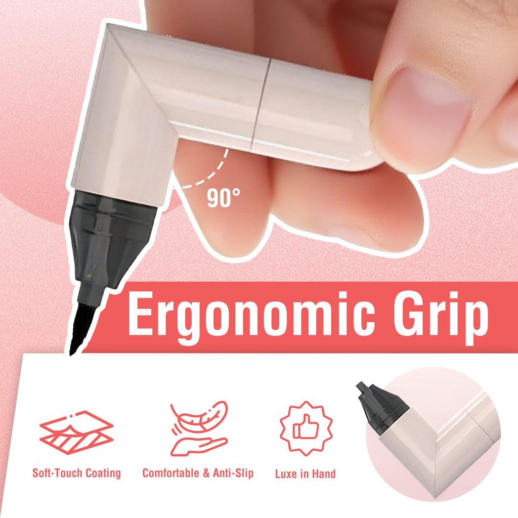 Eyeliner Stamp Gel Eyeliner Set – Double-Ended Winged Stamp, Foldable, Waterproof & Smudge-Proof for Beginners