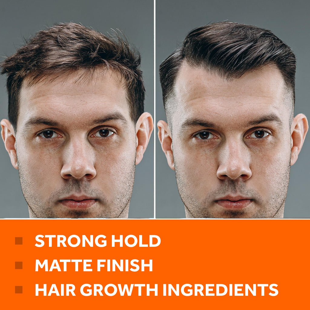 FOLLICLE BOOSTER Thickening Pomade – Strong Hold, Water-Based, Matte Finish for Men