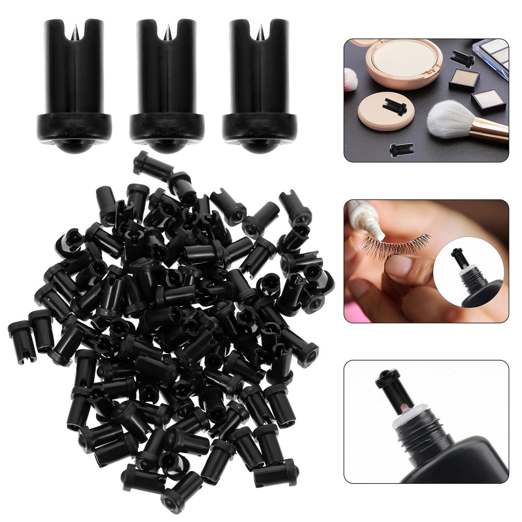 FOMIYES 100pcs Glue Bottle Anti-Blocking Needle Lash Tools for Lash Extensions