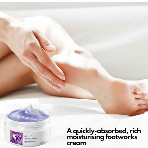 Foot Works Lavender Overnight Foot Treatment - 5oz Two-Pack | Deep Moisturizing Night Care