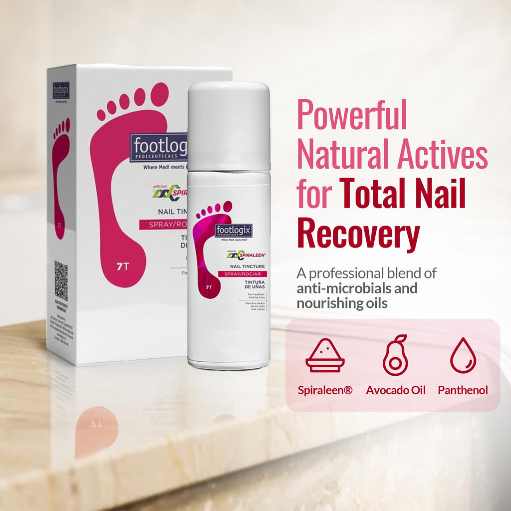 FOOTLOGIX Nail Tincture Spray with Spiraleen – 1.69 Fl Oz