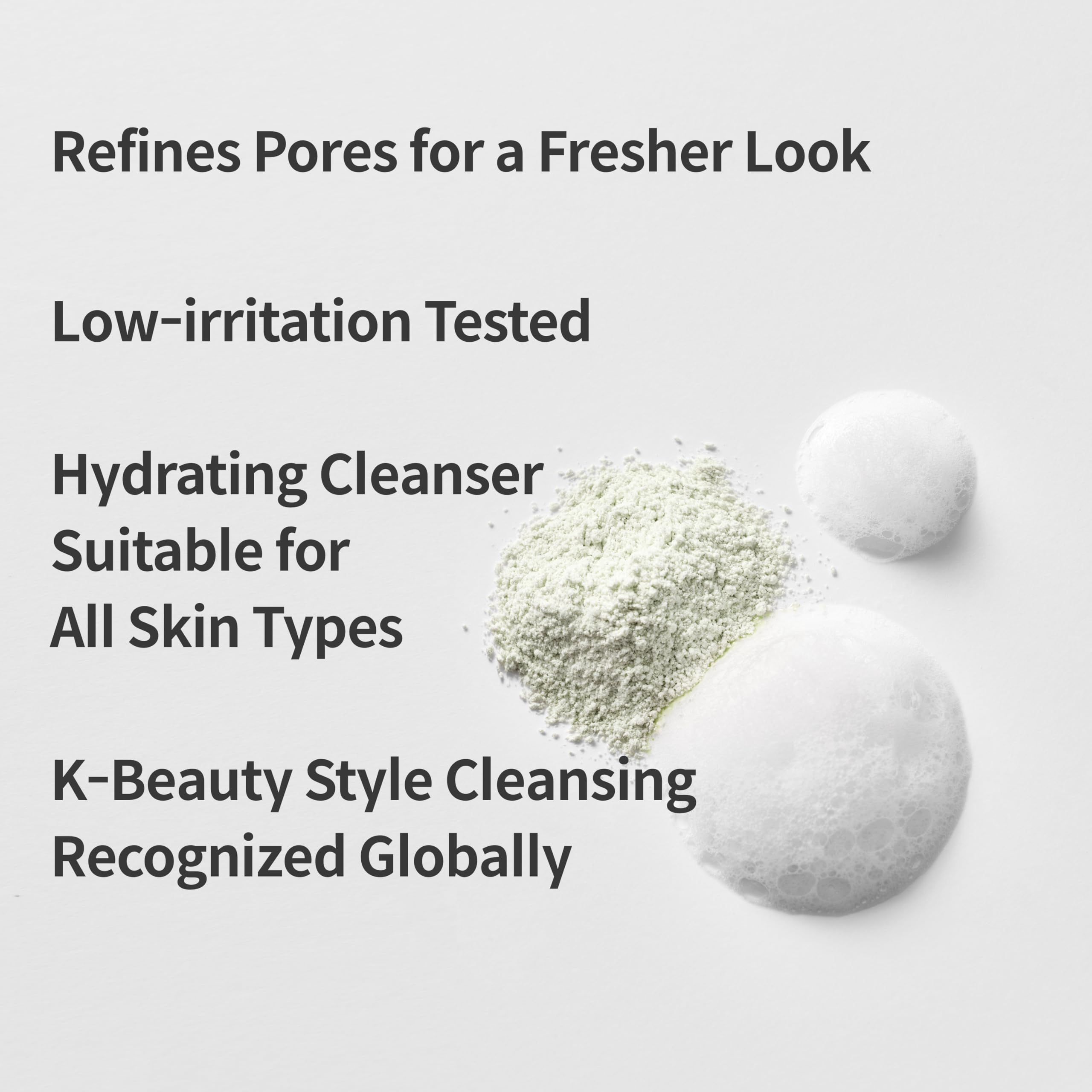 FORETDERM Matcha Enzyme FX Powder-To-Foam Cleanser – Fragrance-Free Hydrating Korean Face Wash