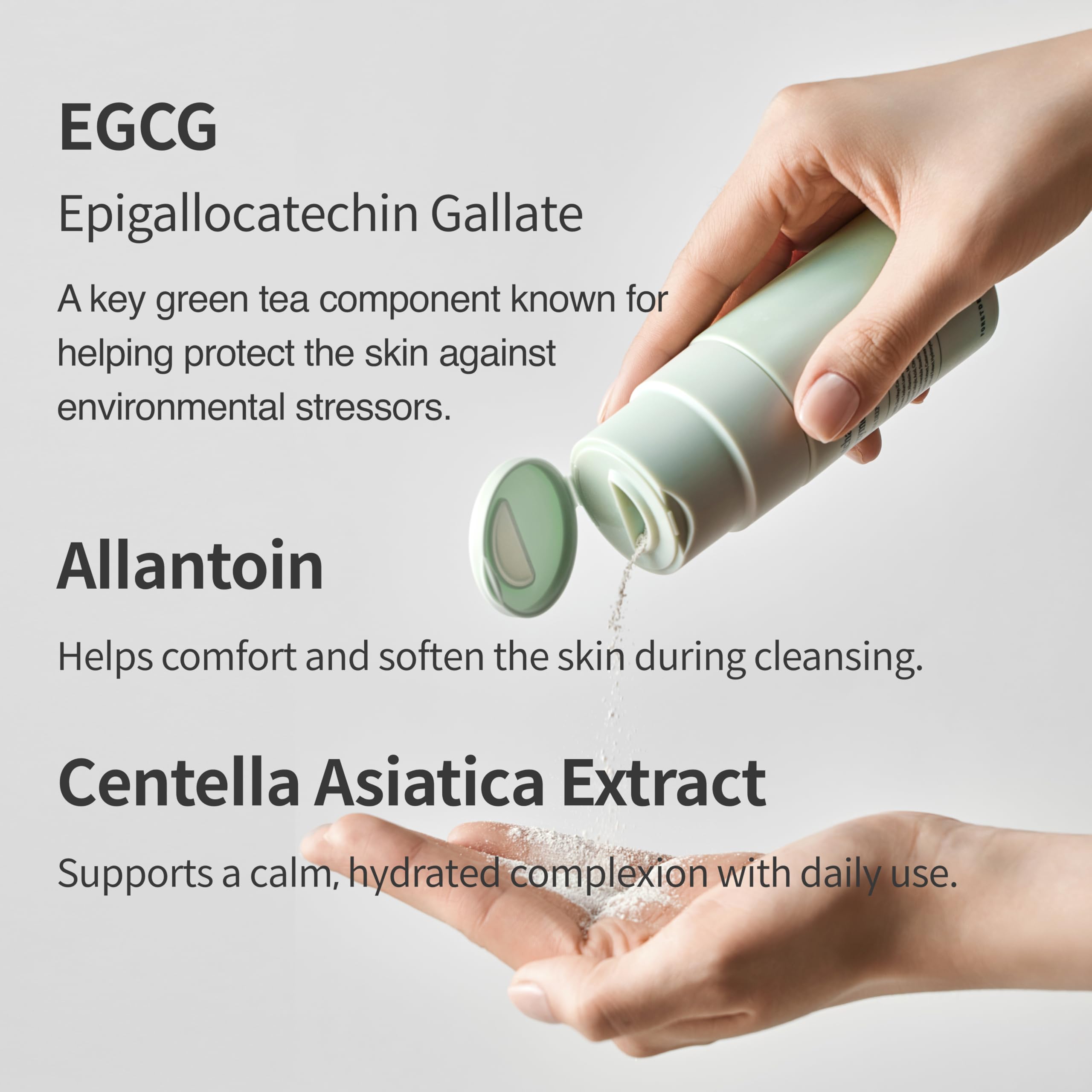 FORETDERM Matcha Enzyme FX Powder-To-Foam Cleanser – Fragrance-Free Hydrating Korean Face Wash