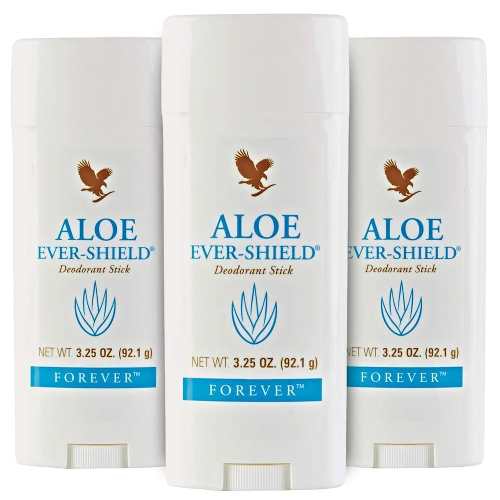 Forever Living Aloe Ever-Shield Aluminum-Free Deodorant for Sensitive Skin – 3.25 oz Stick (Pack of 3)