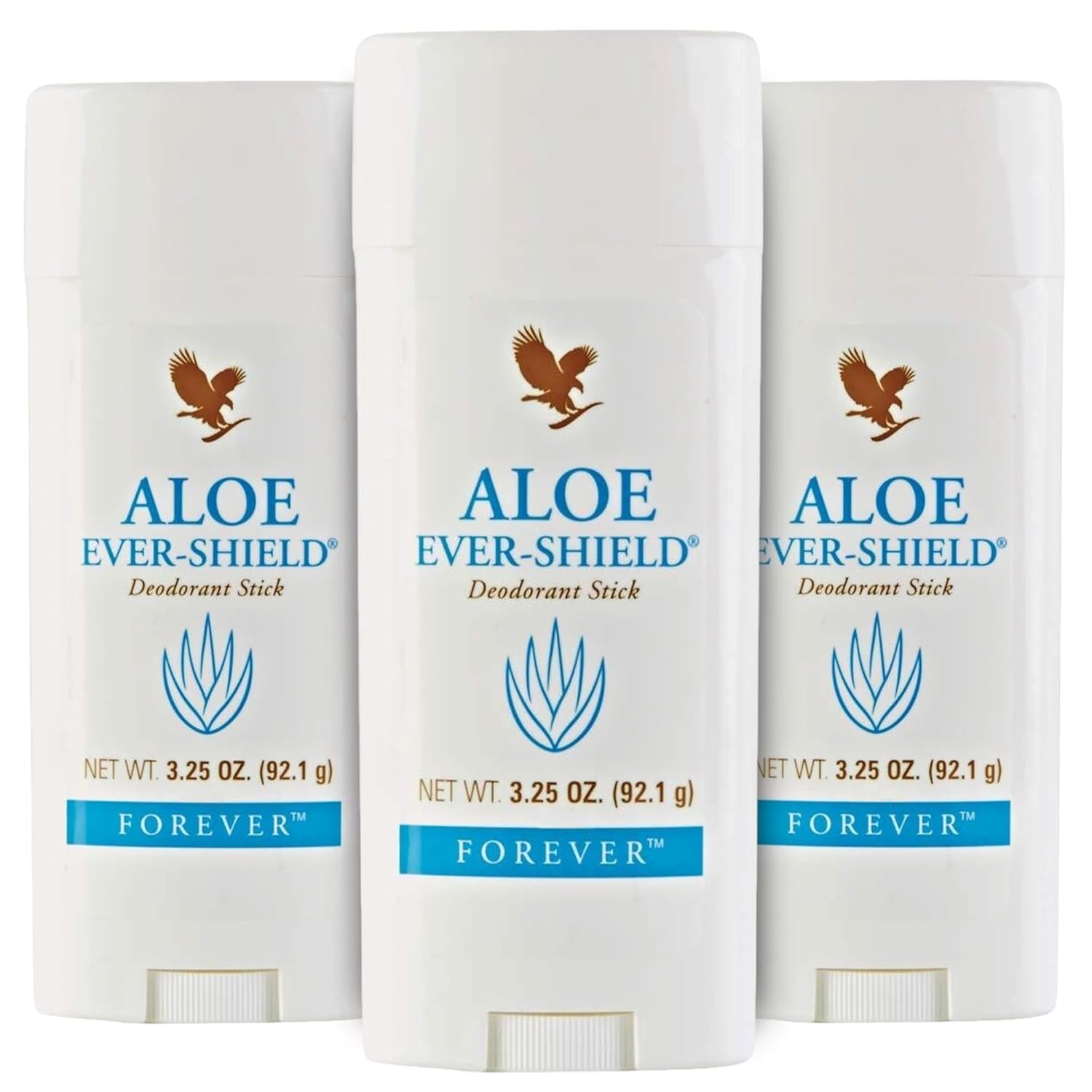 Forever Living Aloe Ever-Shield Aluminum-Free Deodorant for Sensitive Skin – 3.25 oz Stick (Pack of 3)