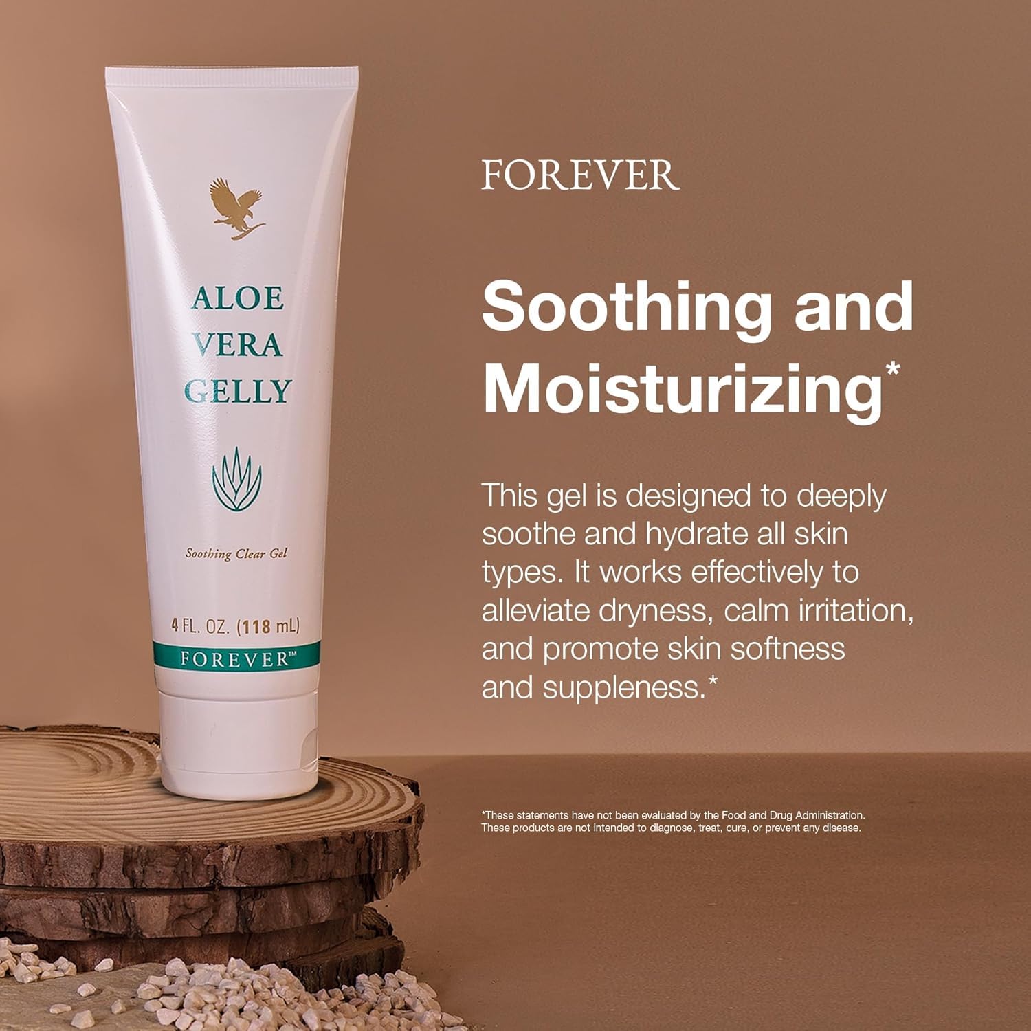 Forever Living Aloe Vera Gelly – Pure, Fast-Absorbing Aloe Gel for Soothing Skin (4 fl oz)