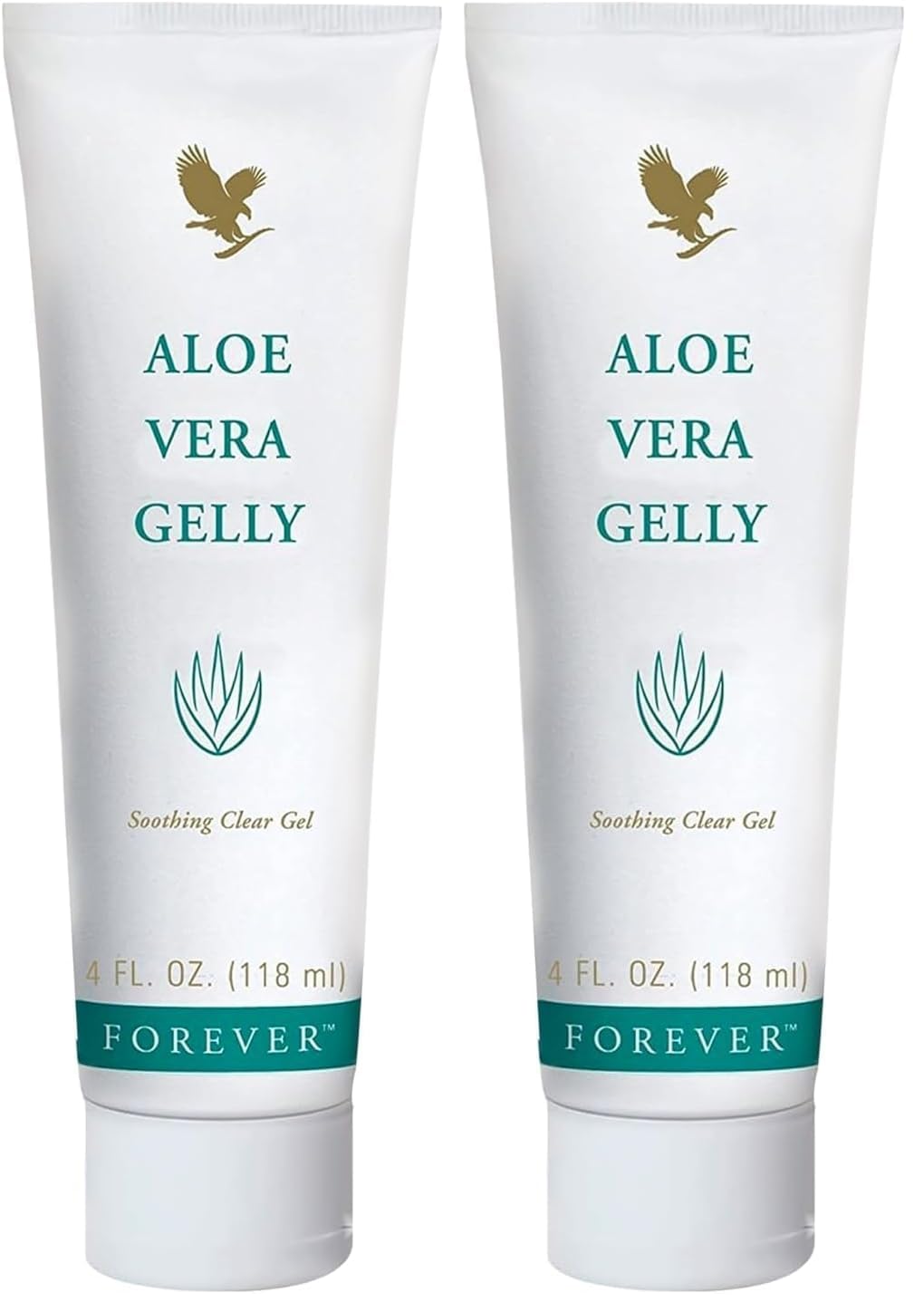 Forever Living Aloe Vera Gelly – Pure Aloe Gel for Soothing, Fast-Absorbing Moisturization (4 fl oz x 2)