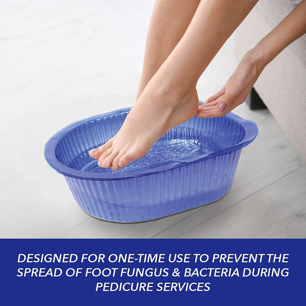 ForPro Universal Pedi Bath Liners – 50% Thicker, 100-Count, Fits Footsie Bath