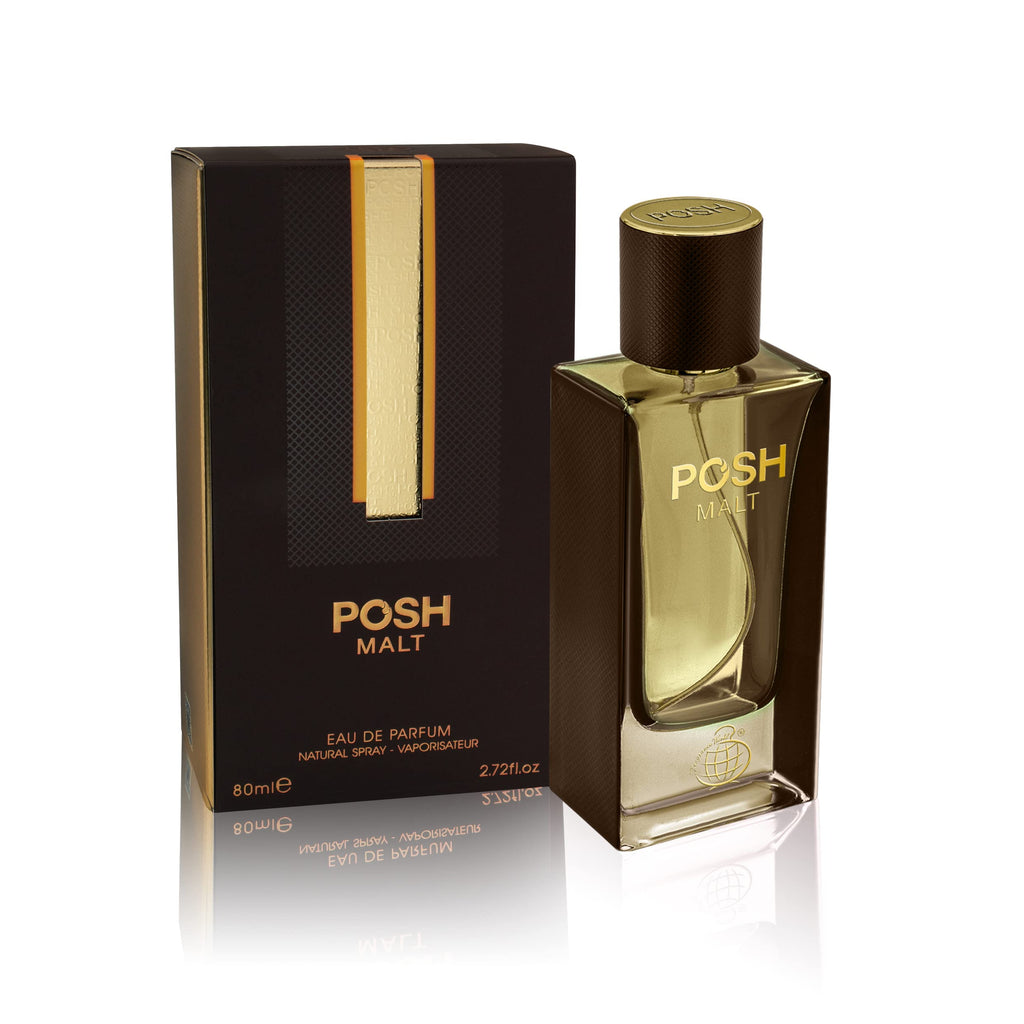 Fragrance World Posh Malt Edp 80ml – Unisex Luxury Woody-Spicy Perfume