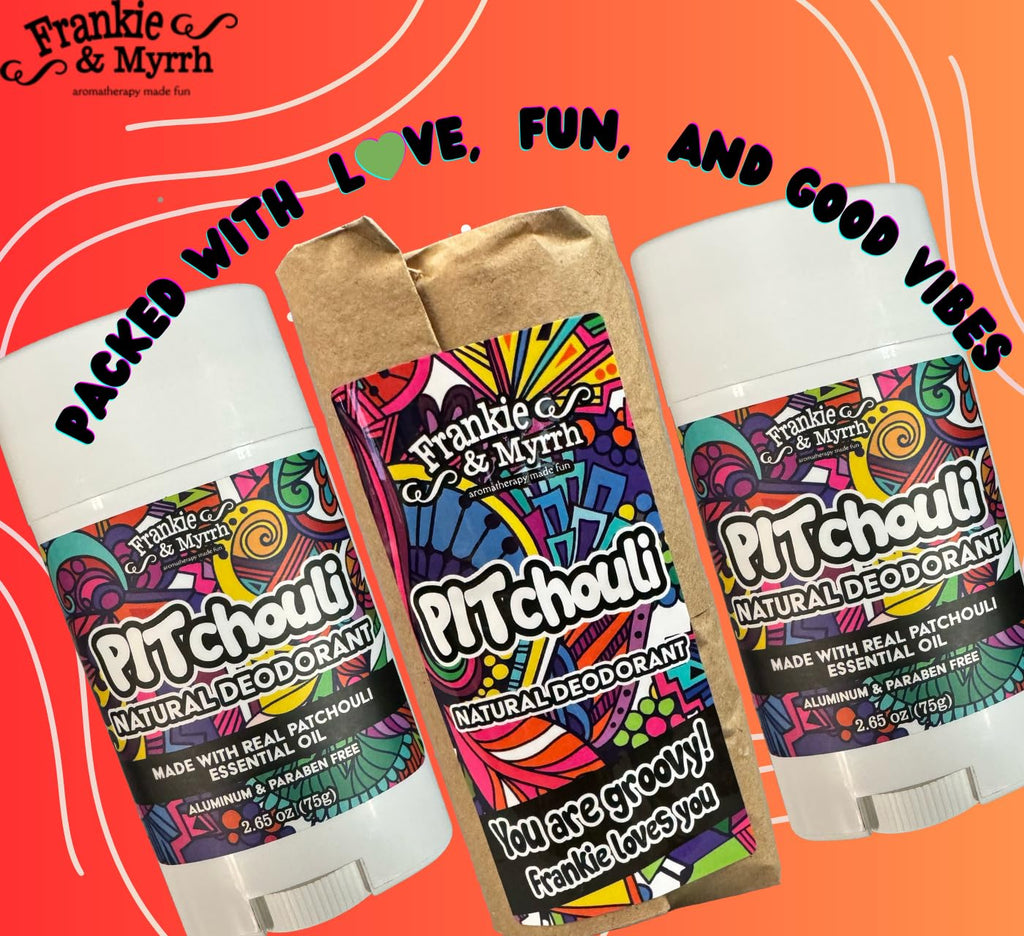 Frankie & Myrrh 2 Pack Patchouli Deodorant – Aluminum-Free, Vegan, Made in USA