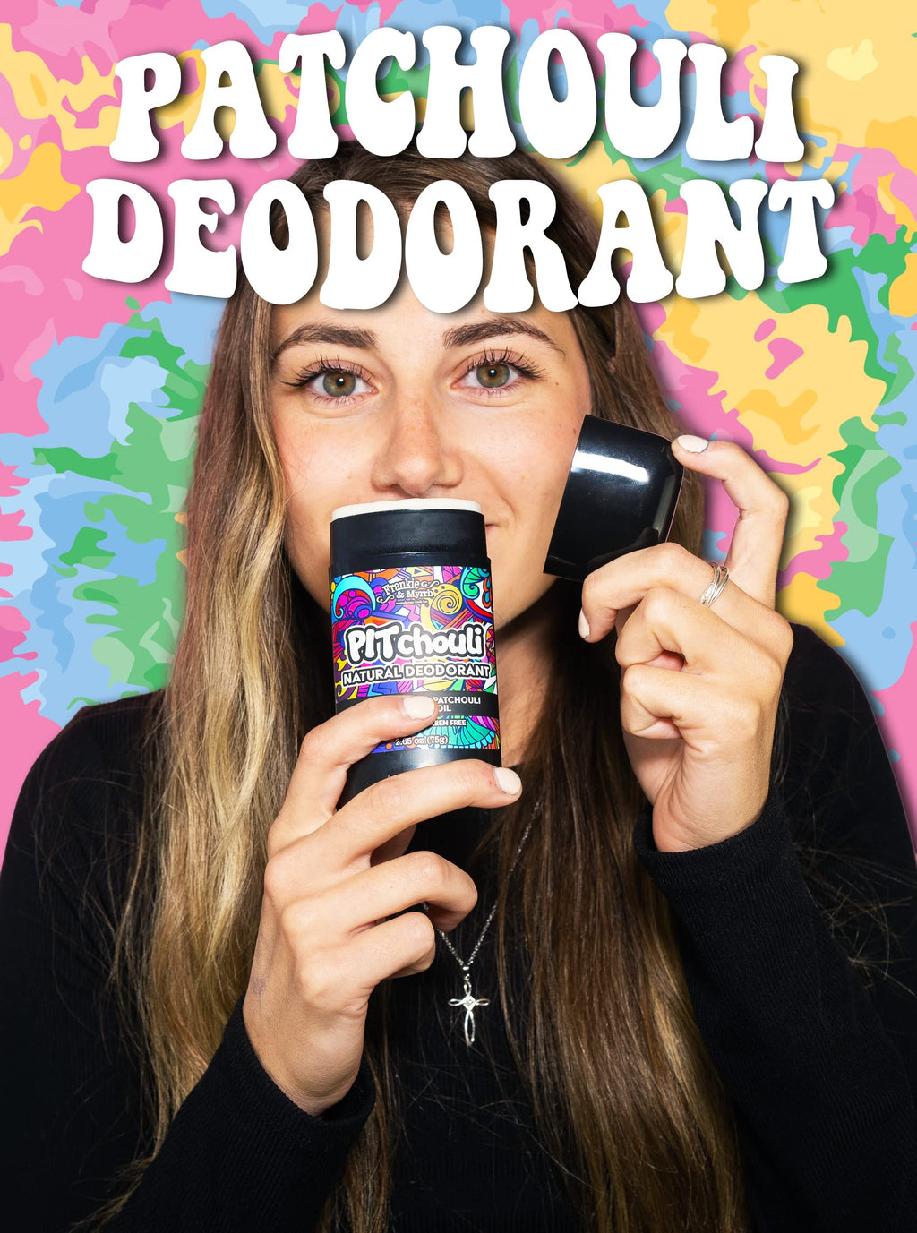 Frankie & Myrrh 2 Pack Patchouli Deodorant – Aluminum-Free, Vegan, Made in USA