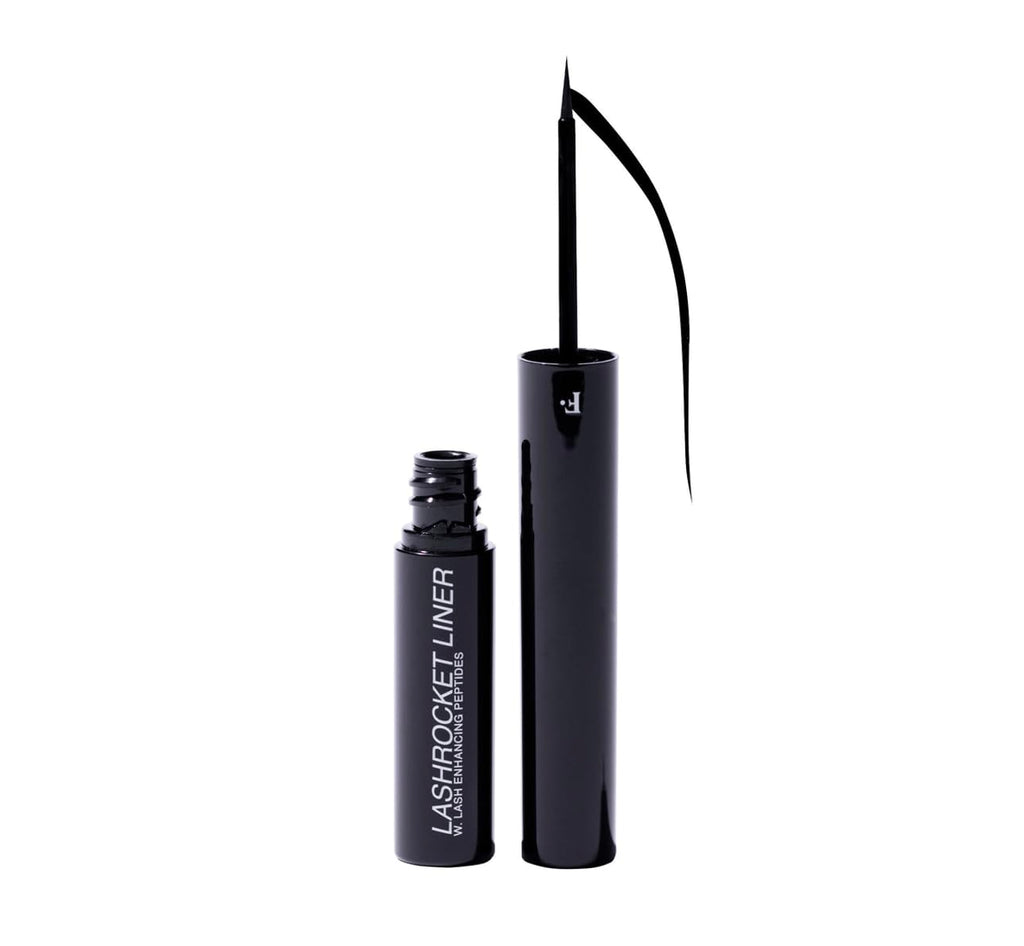 Freck Beauty LASHROCKET Liquid Eyeliner – Jet Black Precision Tip, Long-Wearing & Smudge-Proof | Peptide-Infused, Ophthalmologist-Tested, Vegan & Cruelty-Free | 4.5ml