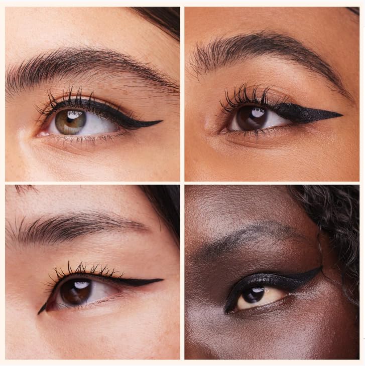 Freck Beauty LASHROCKET Liquid Eyeliner – Jet Black Precision Tip, Long-Wearing & Smudge-Proof | Peptide-Infused, Ophthalmologist-Tested, Vegan & Cruelty-Free | 4.5ml