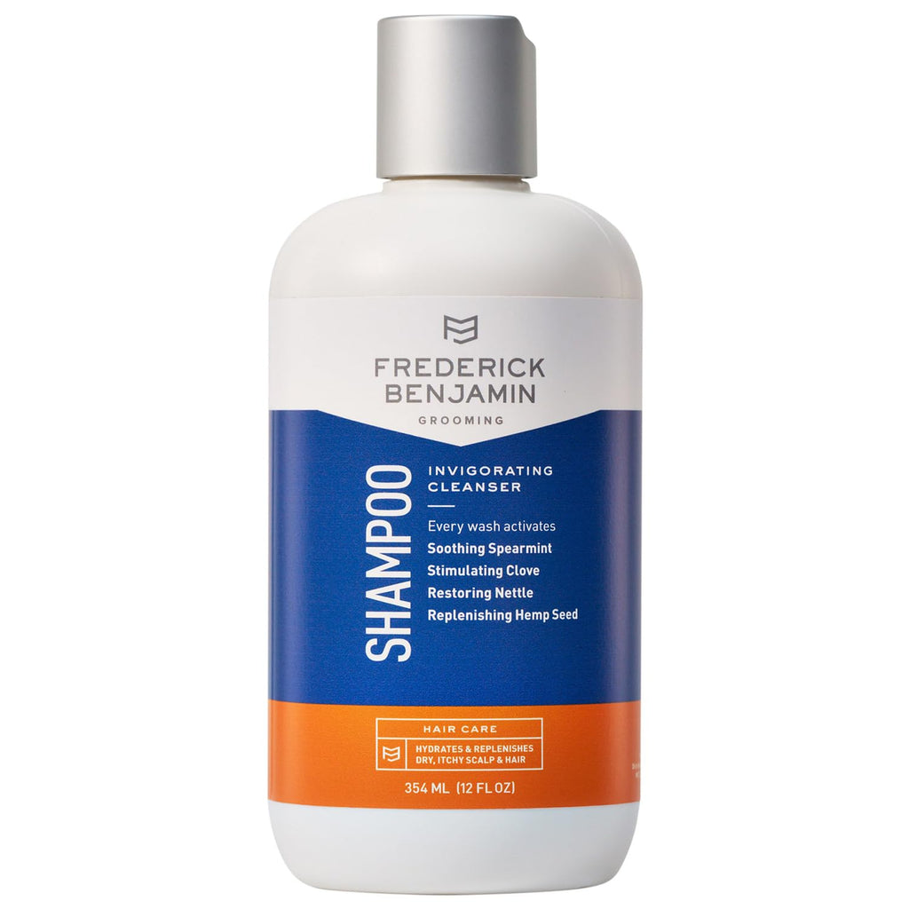 Frederick Benjamin Shampoo with Natural Oils – Cleanses & Hydrates Dry Scalp & Hair (12oz)