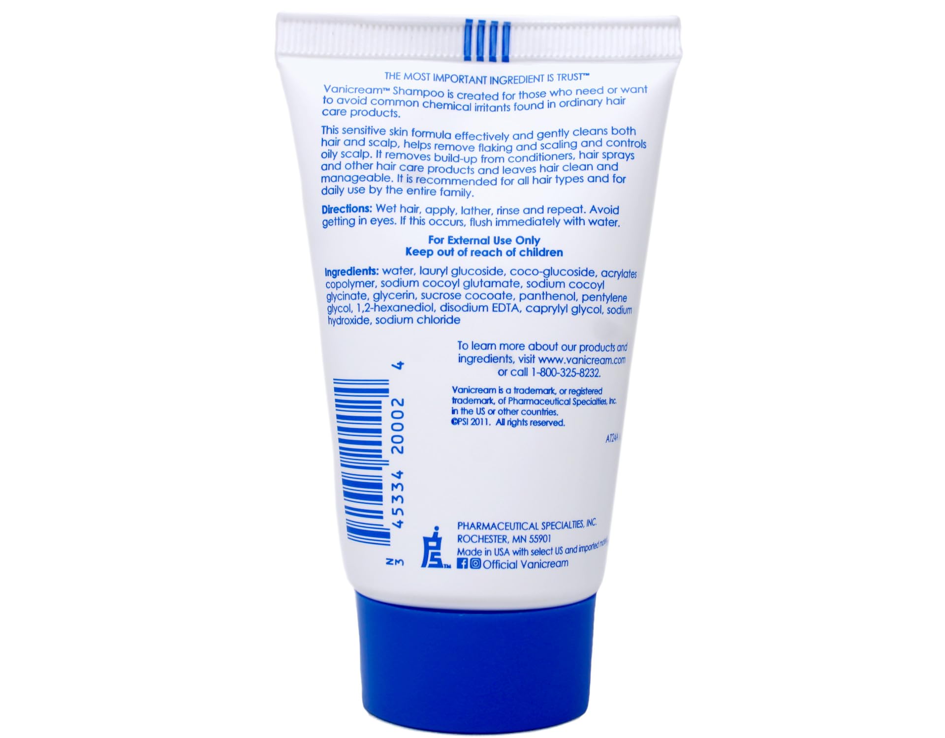 Free & Clear Shampoo – Travel Size 2oz (Pack of 3) for Sensitive Skin
