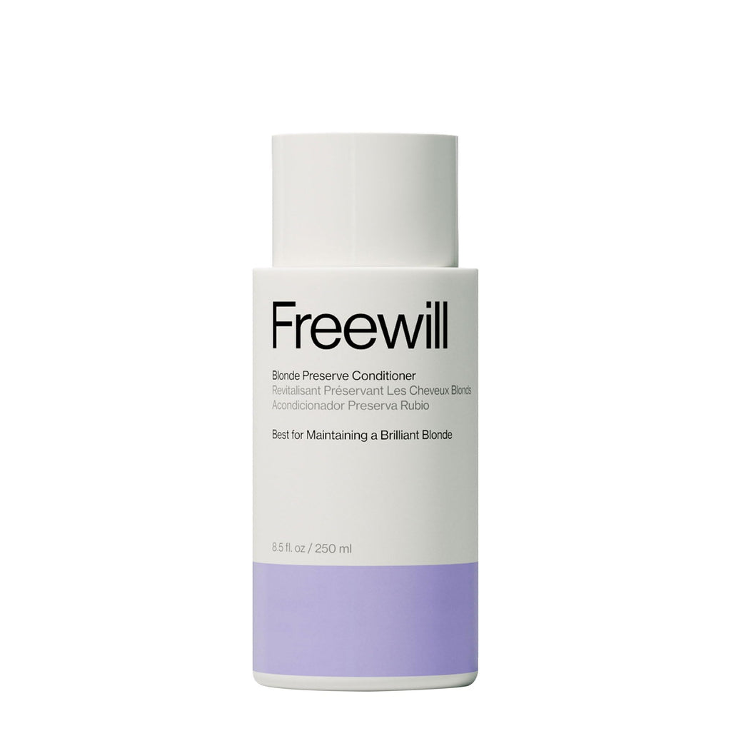 Freewill Blonde Preserve Purple Conditioner – Sulfate-Free Toner for Blonde Hair, 8.5 oz