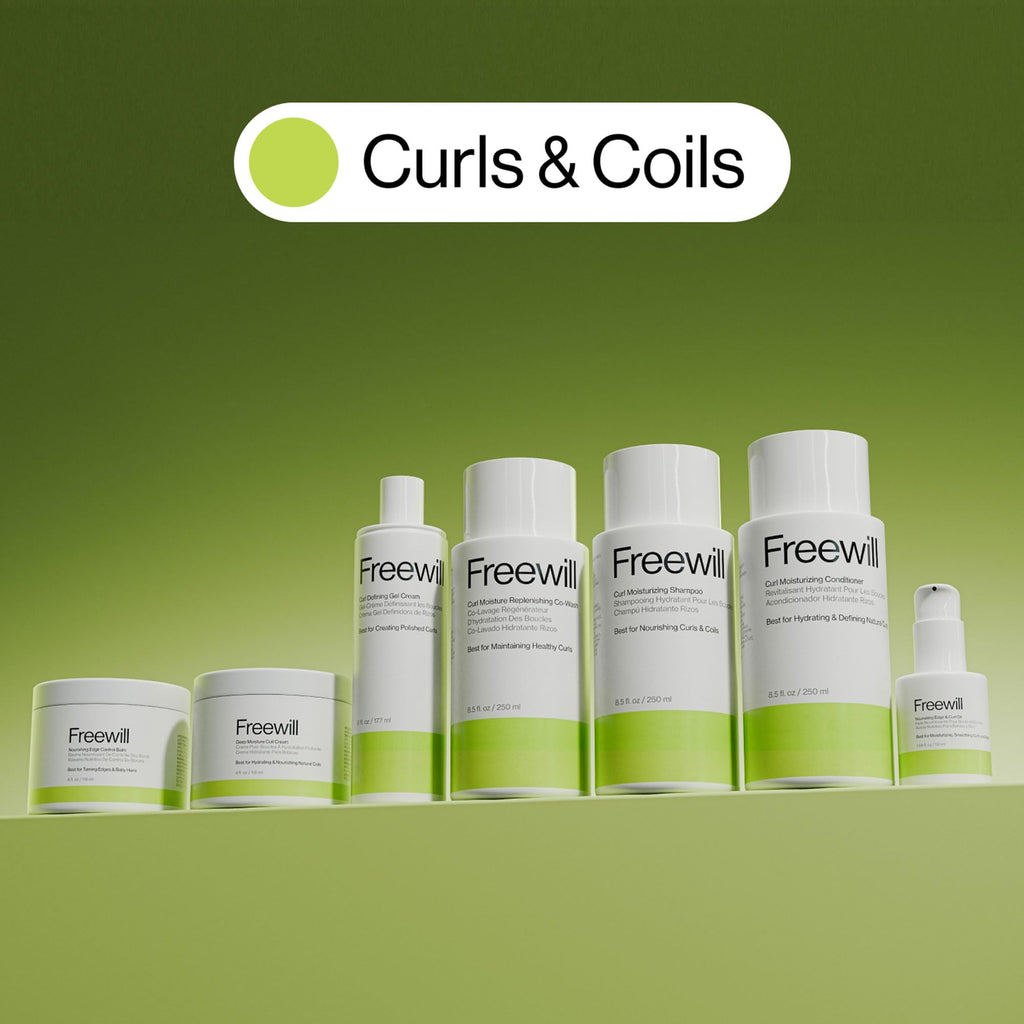 Freewill Curl Moisturizing Conditioner | Hydrating, Defining Curl Conditioner for Curly Hair – 8.5 oz
