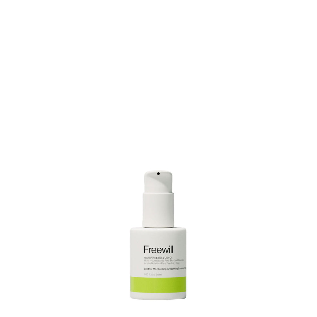 Freewill Nourishing Edge and Curl Oil | Lightweight Hair Oil for Curly Hair, 4 oz