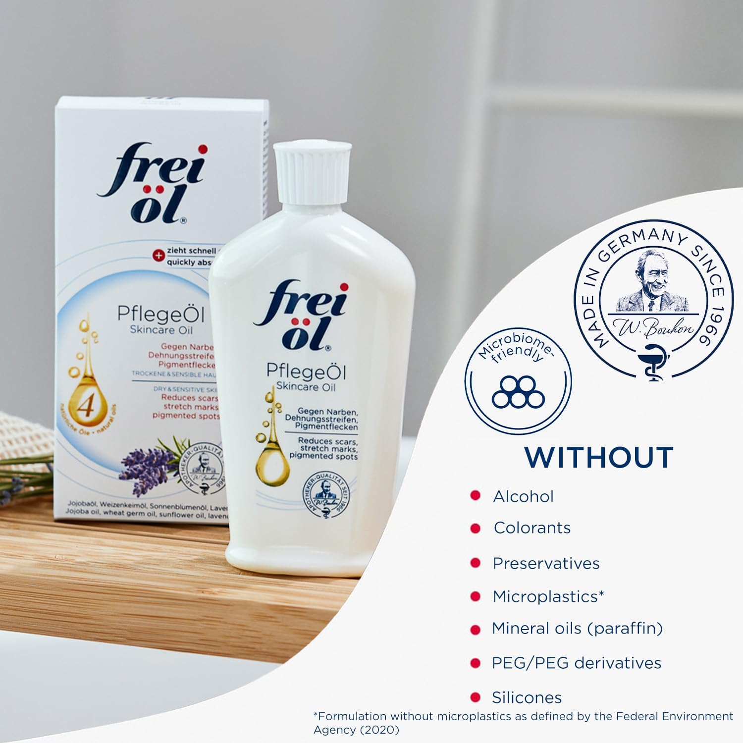 frei öl Skincare Oil – Fast-Absorbing Vegan Body Oil (125 ml)