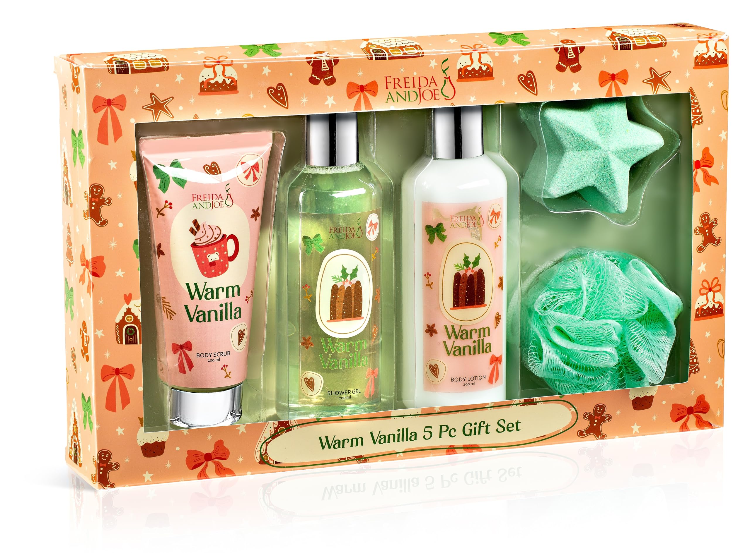 Freida & Joe Fragrance Bath & Body Collection Valentine Gift Box – Warm Vanilla 3.0