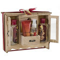 Freida and Joe French Vanilla Bath & Body Gift Curio – Elegant Spa Set with Shower Gel, Bubble Bath & More