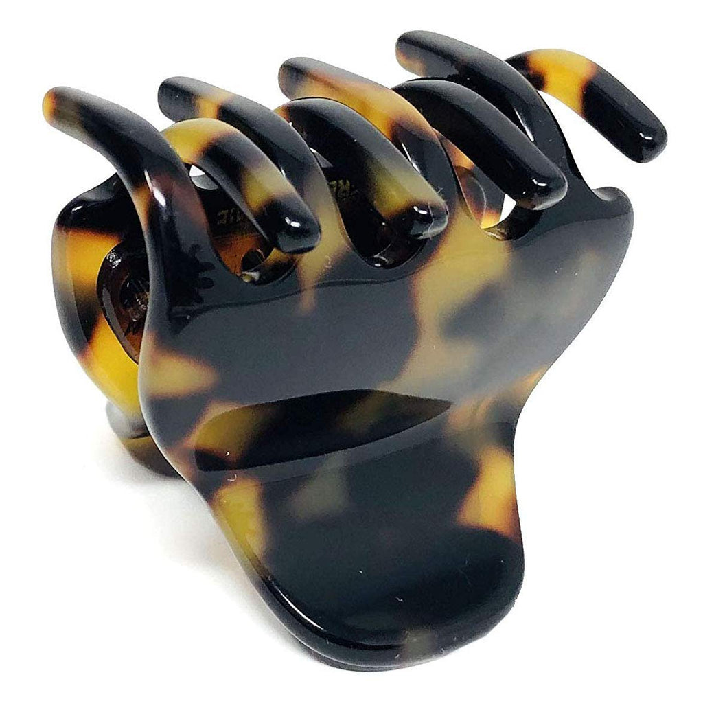 French Amie Belle Yellow Tokyo Small 1.5-Inch Handmade Hair Claw Clip – No Slip Grip