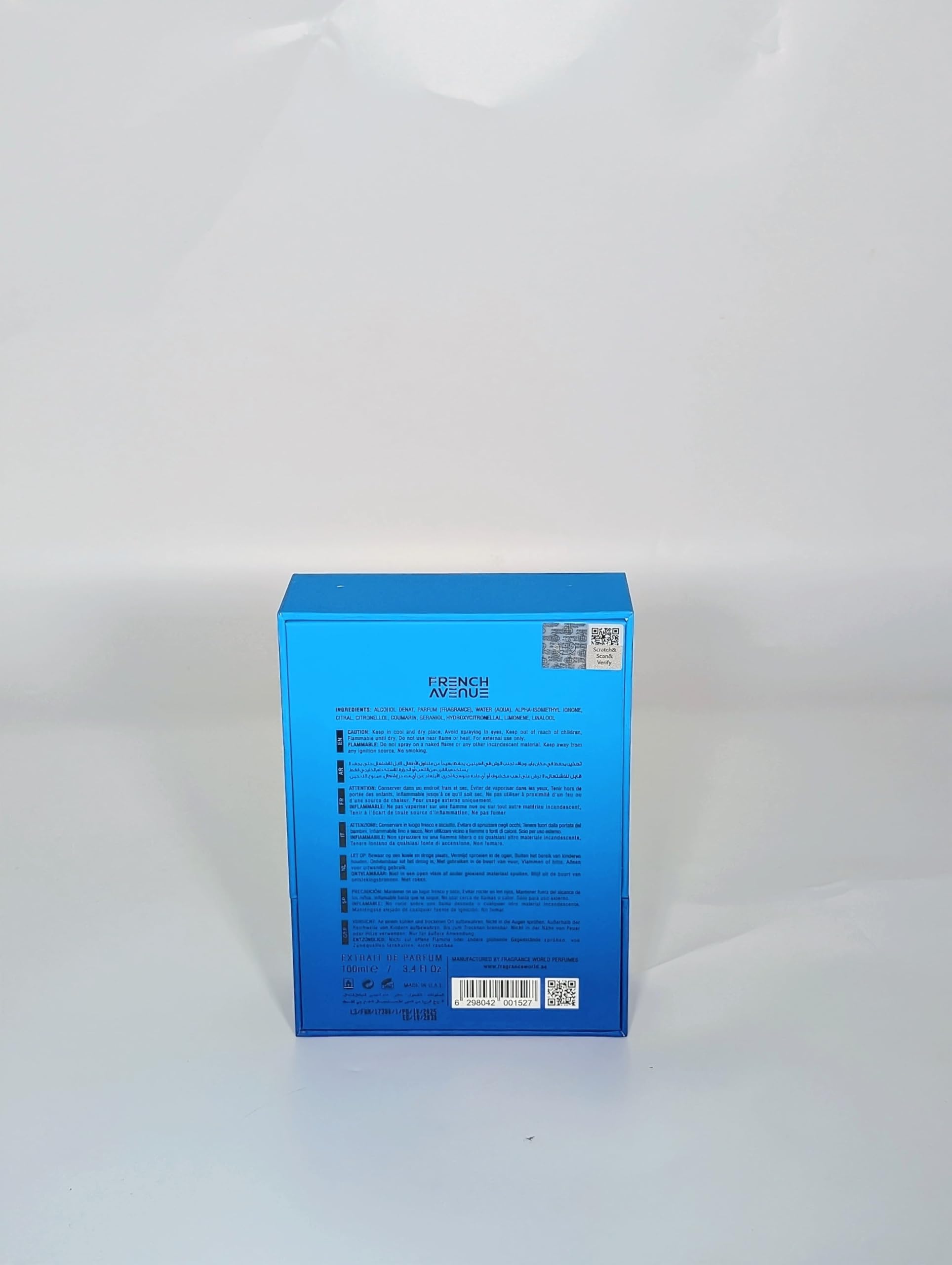 French Avenue Magnetiq Eau De Parfum – Woody Aromatic Unisex Scent, 3.4 fl oz