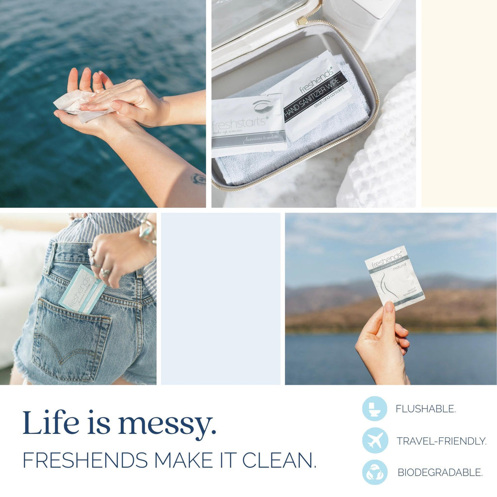 Freshends 300 Bulk Pack Luxurious Makeup Remover Wipes – Gray, Travel-Size, Disposable