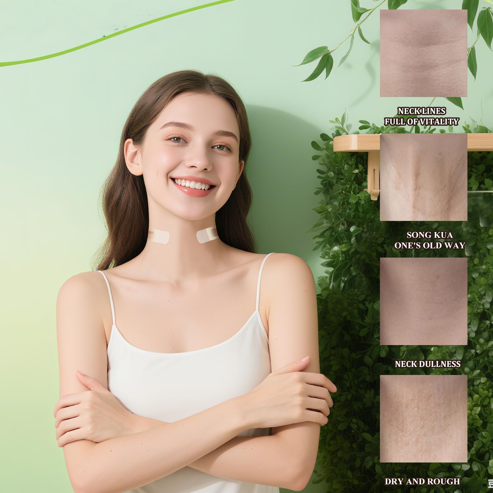 Friendship 48 Pack Invisible Neck Lifting Tapes — Neck Lift Patches for Skin Care