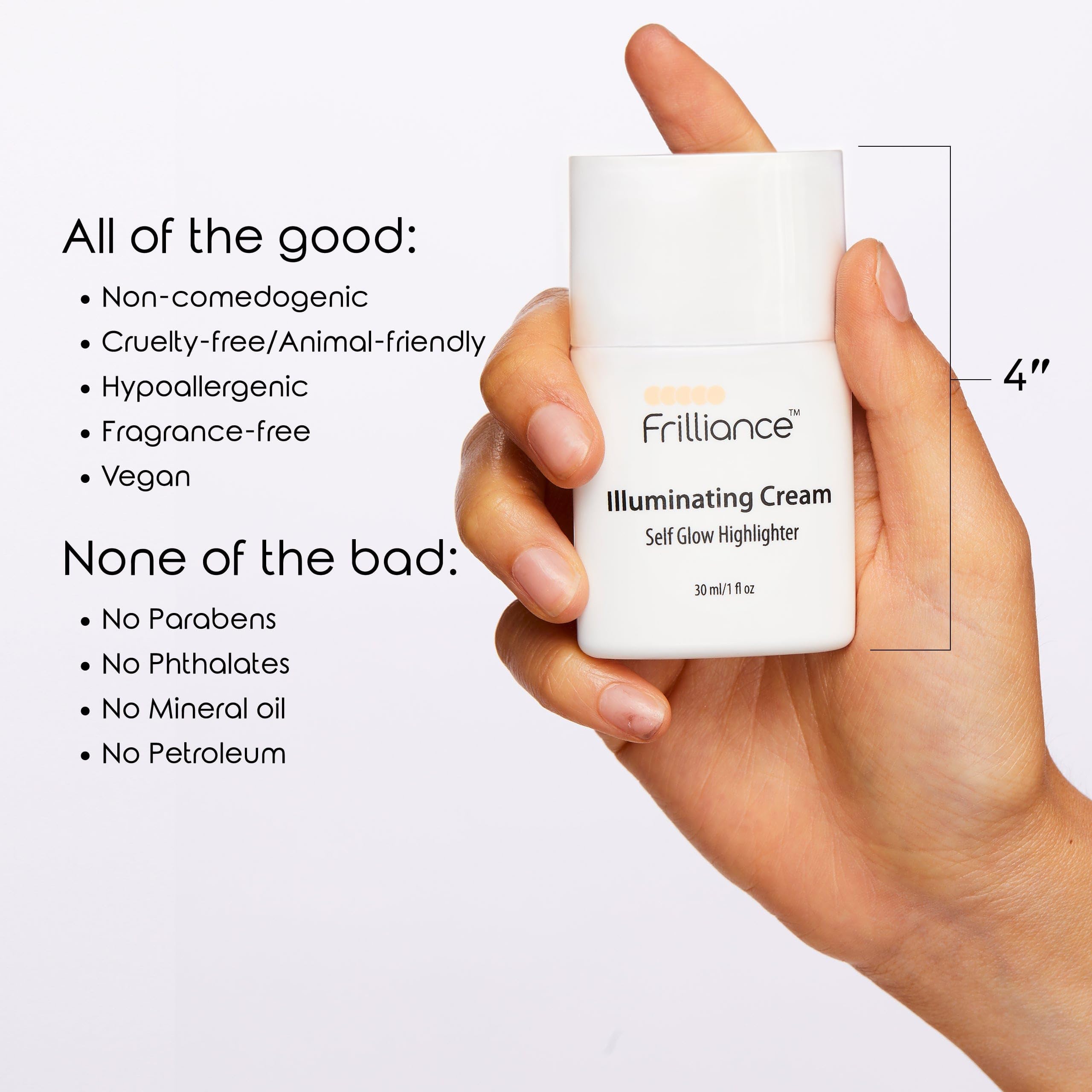 Frilliance Illuminating Cream | Hydrating Self-Glow Highlighter for Teens | Cruelty-Free & Hypoallergenic