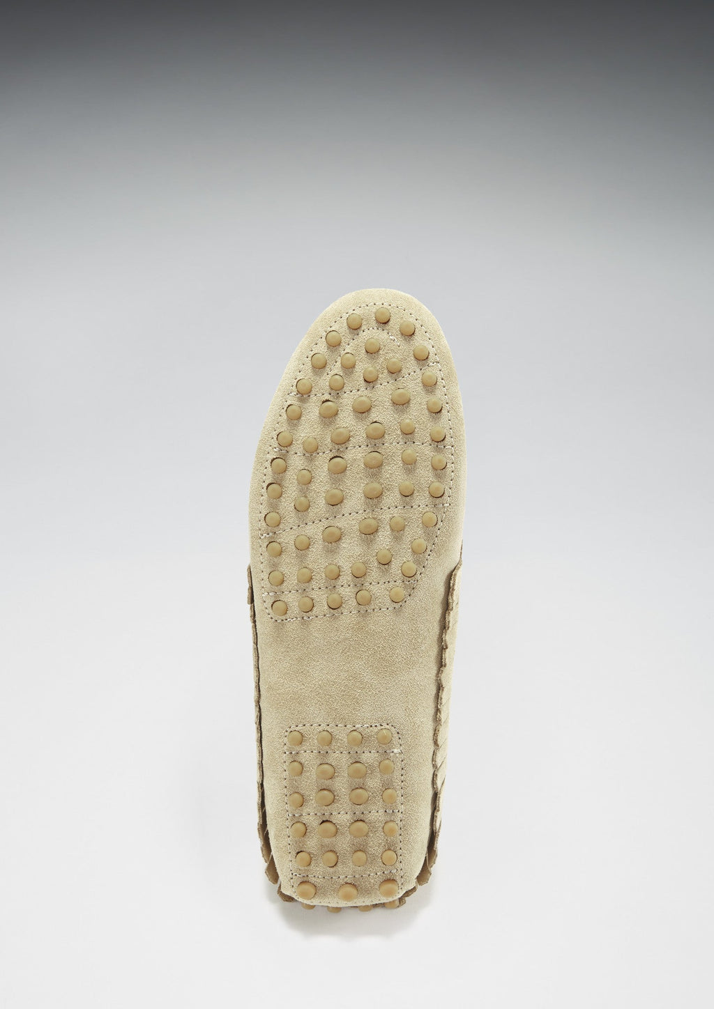 Women's Fringed Driving Loafers, taupe suede