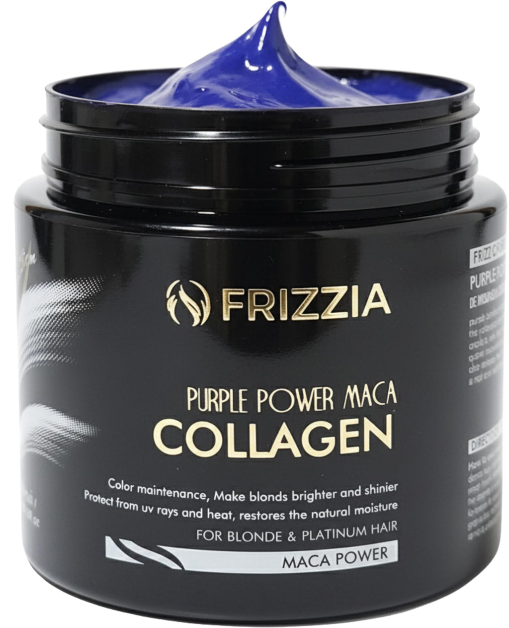 Frizzia ULTRA Collagen Hair Mask – Easy to Use Hydration, Shine & Anti-Frizz (500 ml, Purple)