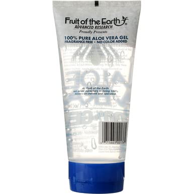Fruit of the Earth Aloe Vera 100% Gel — 6 oz Tube (Pack of 2)