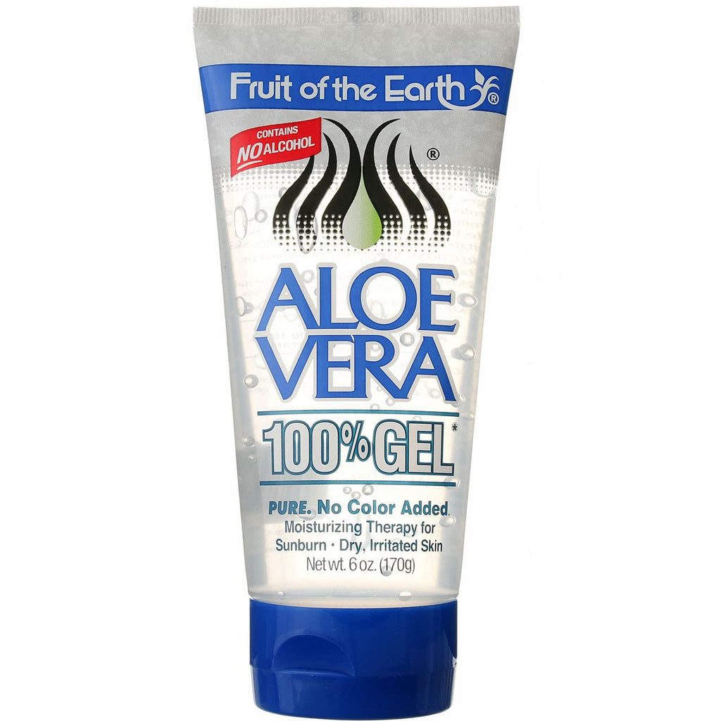 Fruit of the Earth Aloe Vera 100% Gel — 6 oz Tube (Pack of 2)