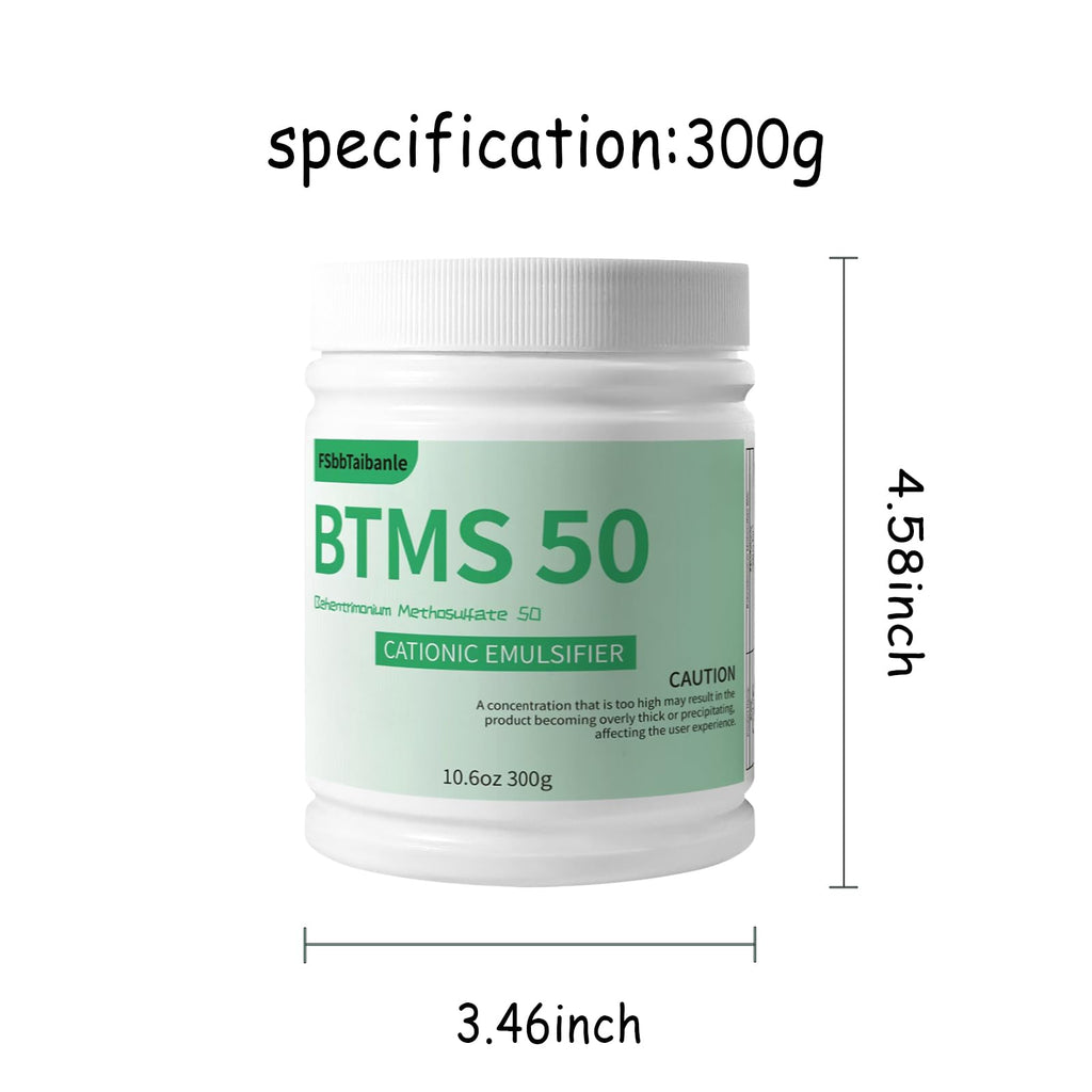 FSbbTaibanle BTMS 50 Conditioning Emulsifier – 10.6 oz Plant-Based, Ideal for Leave-In Conditioners, Lotions & Shampoos